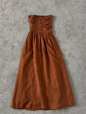 DISSH | Dresses | Dissh Nicol Black Strapless Maxi Dress Crinkle Linen  Fully Linedsize Us 6 | Poshmark